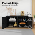 Gardeon Black Weather-Resistant Outdoor Storage Cabinet