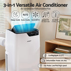 Devanti 12000 BTU 3-in-1 Portable Air Conditioner, Dehumidifier & Fan