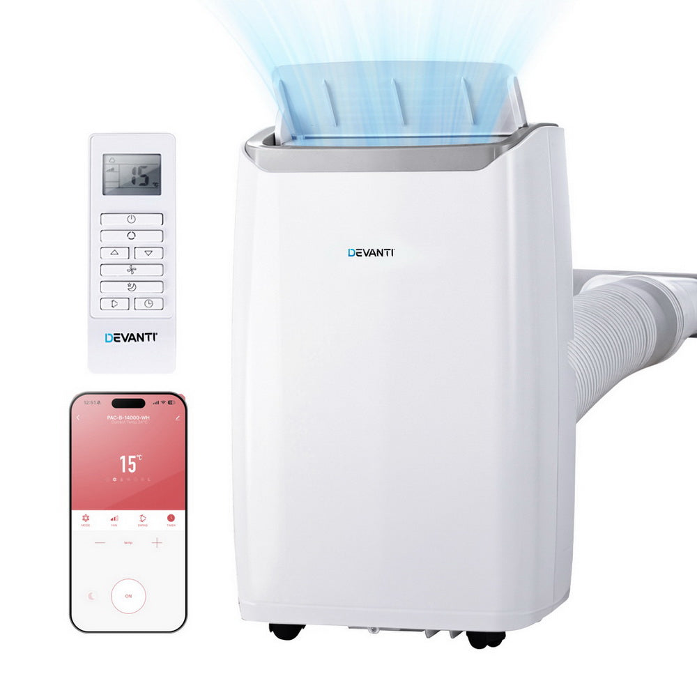 Devanti 14000BTU Portable Air Conditioner & Dehumidifier Fan