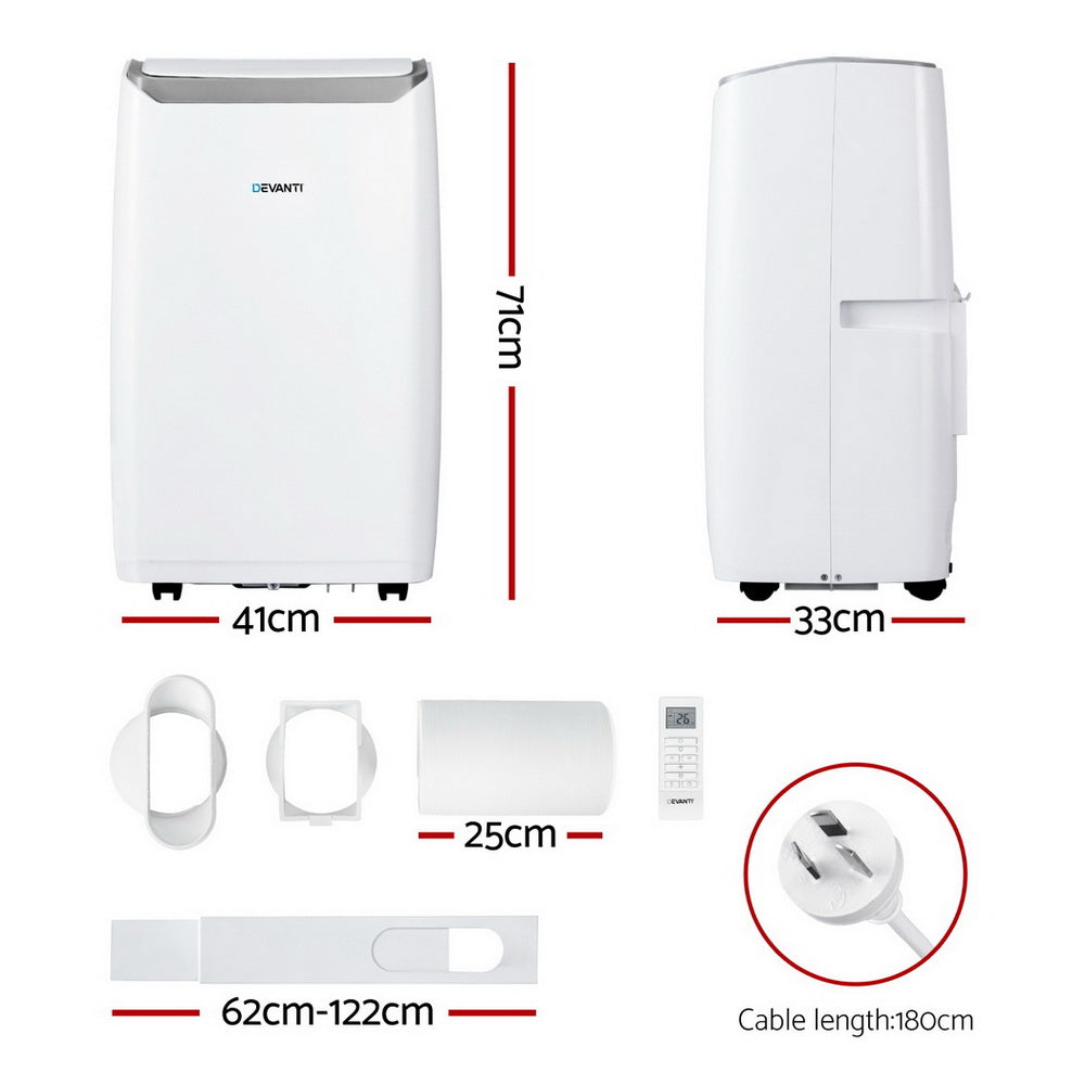 Devanti 14000BTU Portable Air Conditioner & Dehumidifier Fan