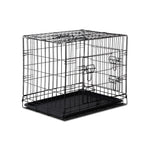24" Three-Door Dog Cage Crate Kennel