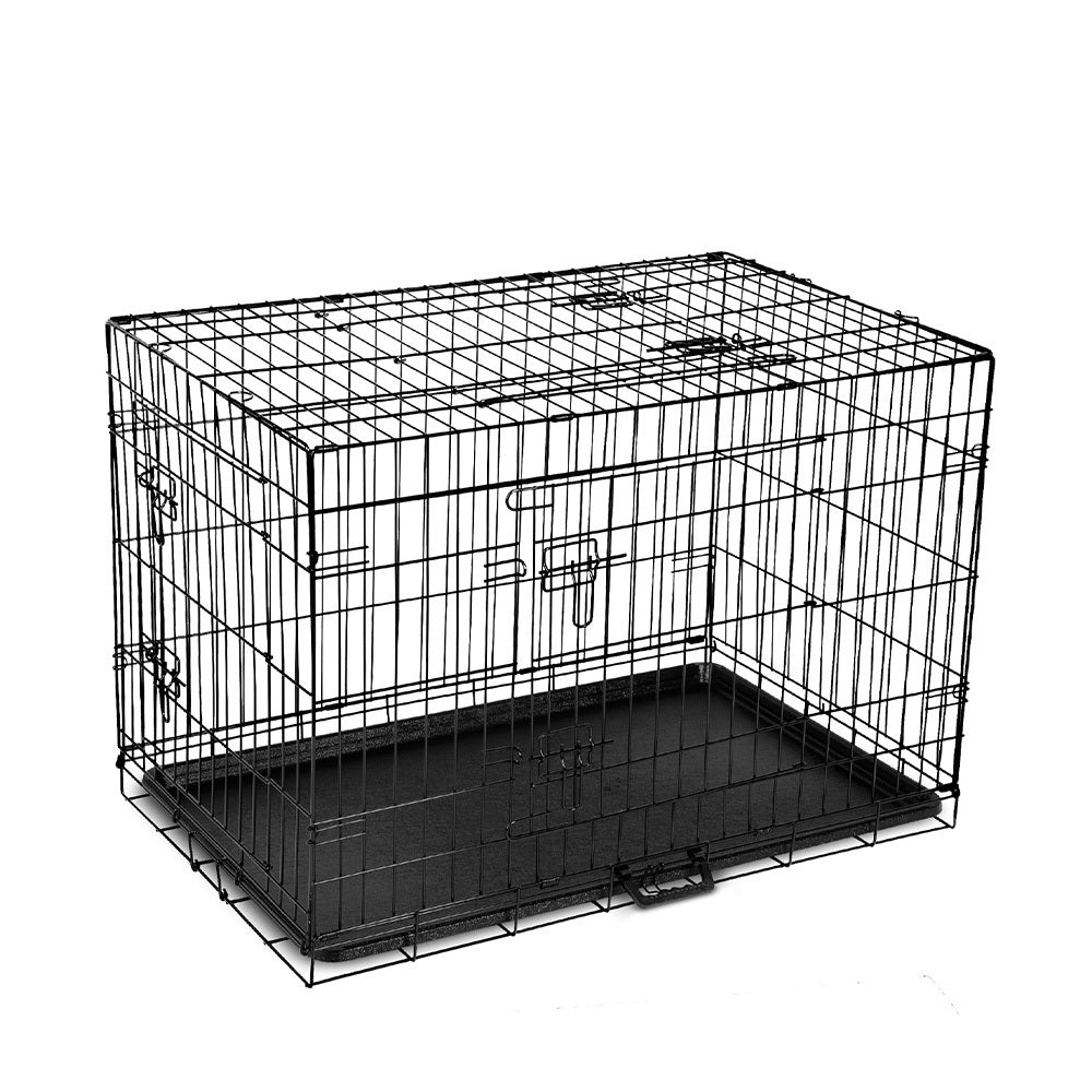 36" Triple-Door Dog Cage Kennel