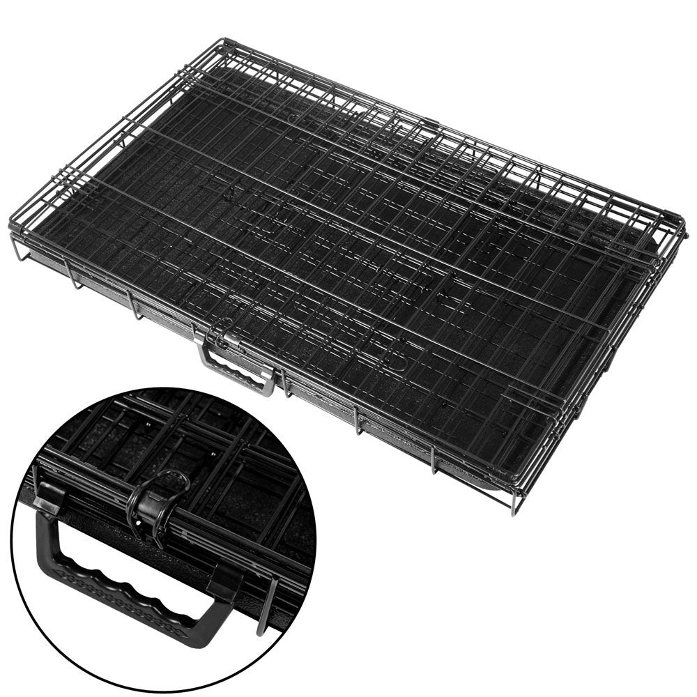 36" Triple-Door Dog Cage Kennel