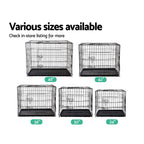 Large 48" Triple-Door Dog Cage Crate