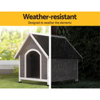 Spacious Weatherproof Wooden Dog Kennel