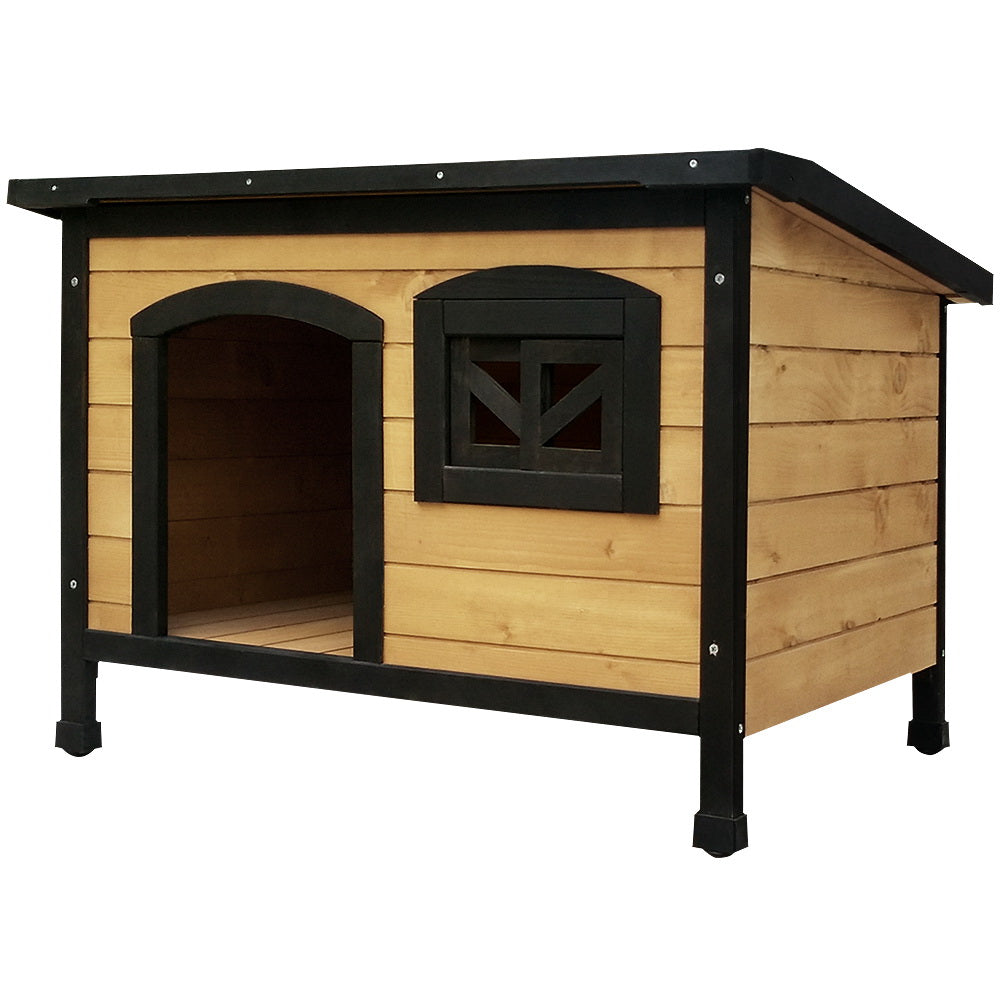 Large Wooden Dog Kennel for Indoor/Outdoor Use
