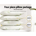 Giselle Bedding Bamboo Pillow Set - 4 Pack