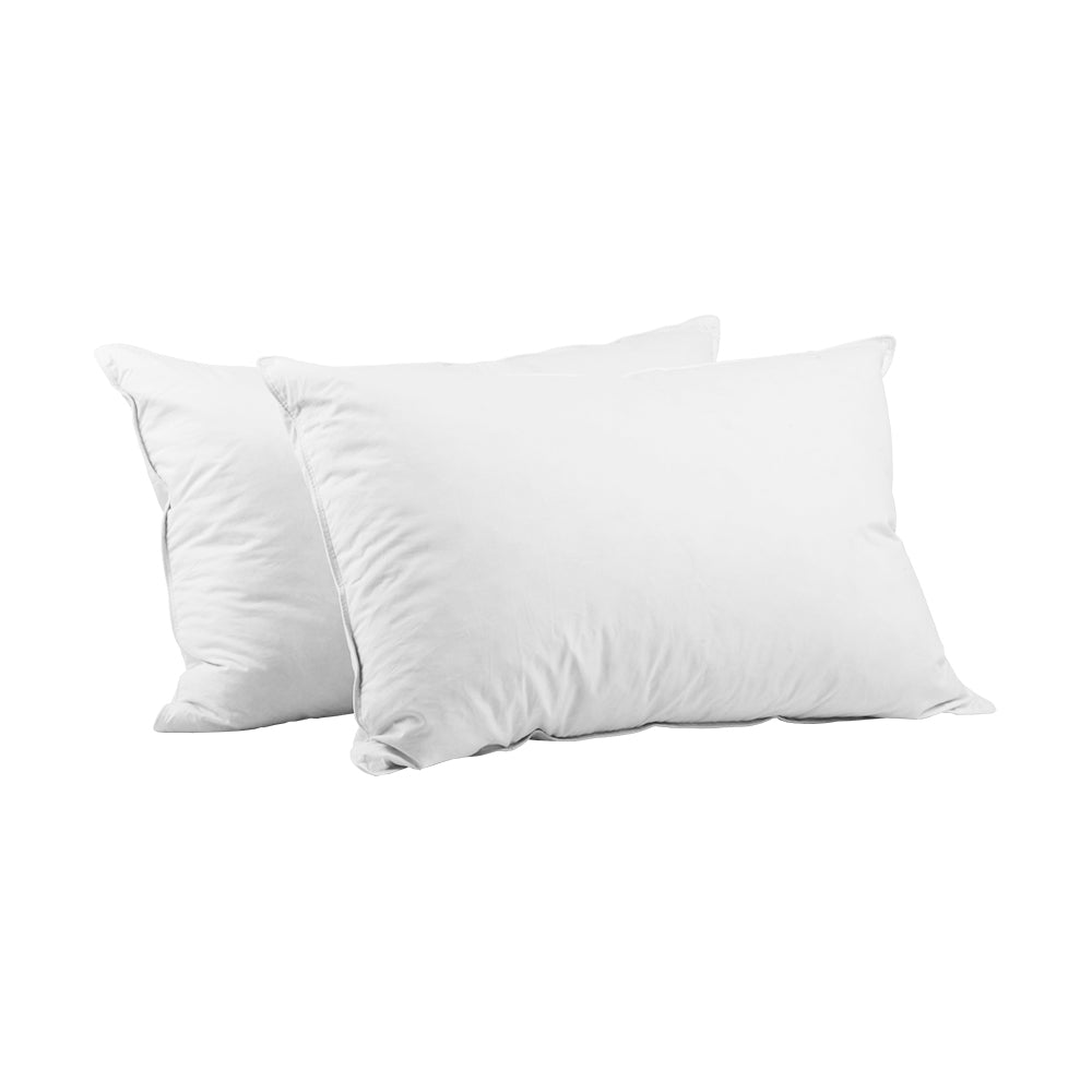 Giselle Bedding Duck Feather Down Pillows - Twin Pack