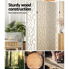 Artiss Clover White 3 Panel Room Divider