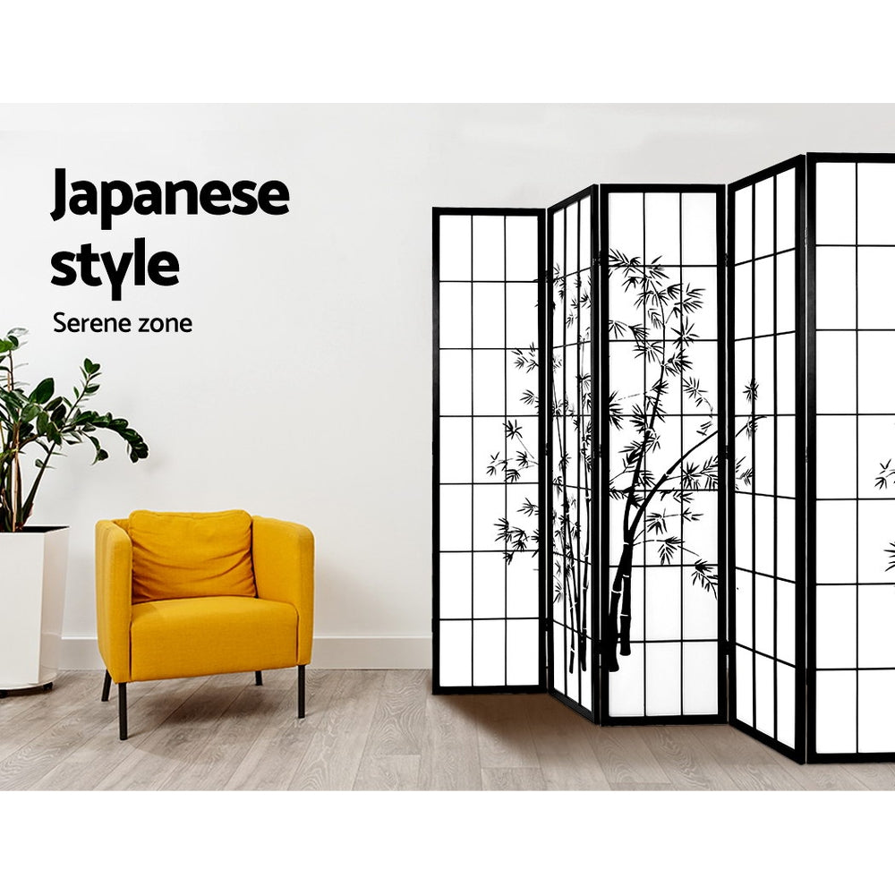 Artiss 8 Panel Bamboo Room Divider Screen