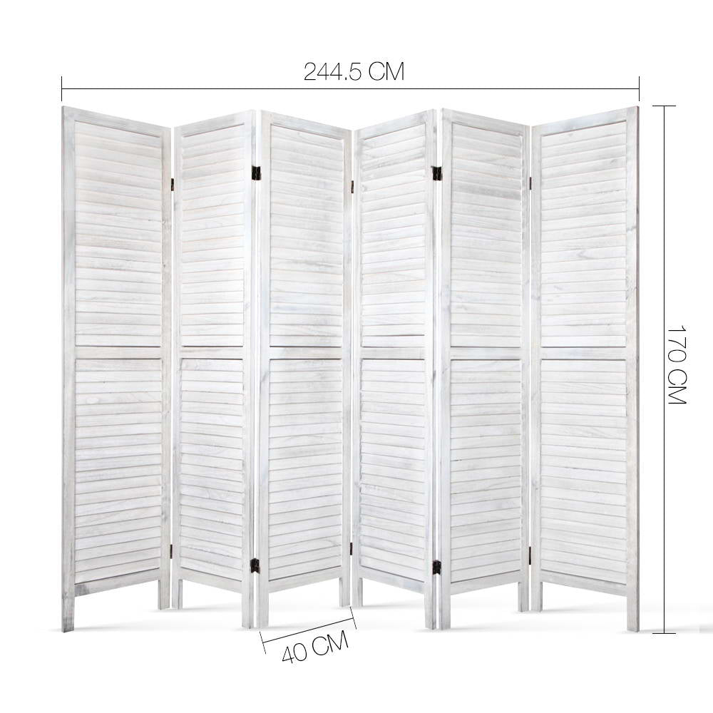 Artiss 6 Panel Louver Room Divider Screen