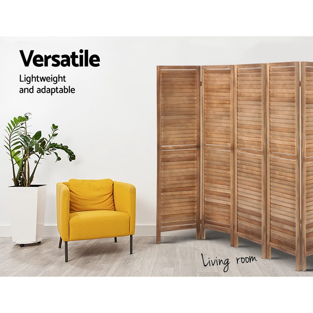 Artiss 8-Panel Louver Folding Room Divider