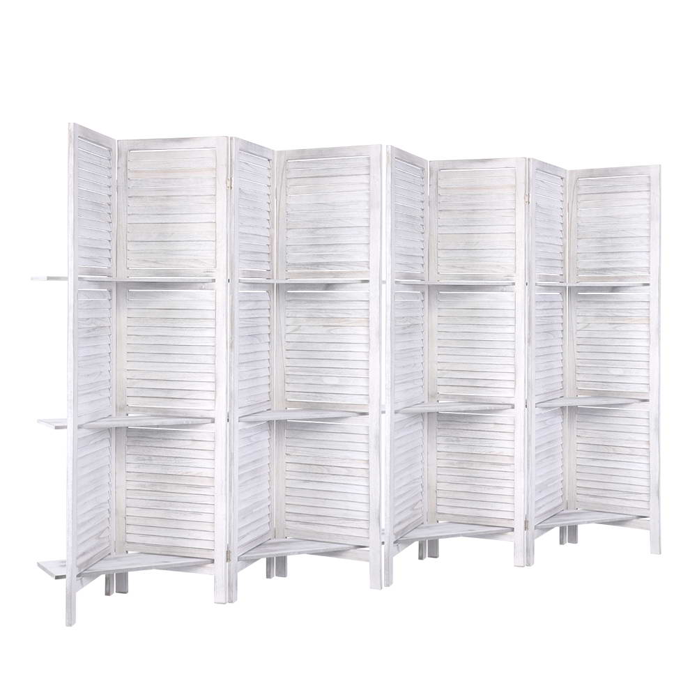 Artiss 8-Panel Freestanding Room Divider with Shelf