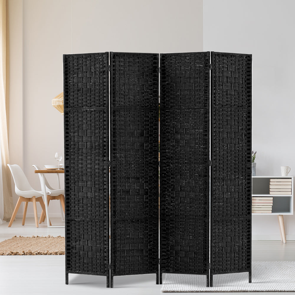Artiss 4-Panel Woven Room Divider Screen