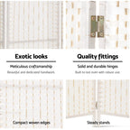 Artiss 4-Panel Woven Room Divider Screen
