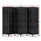 Artiss 6-Panel Woven Privacy Room Divider