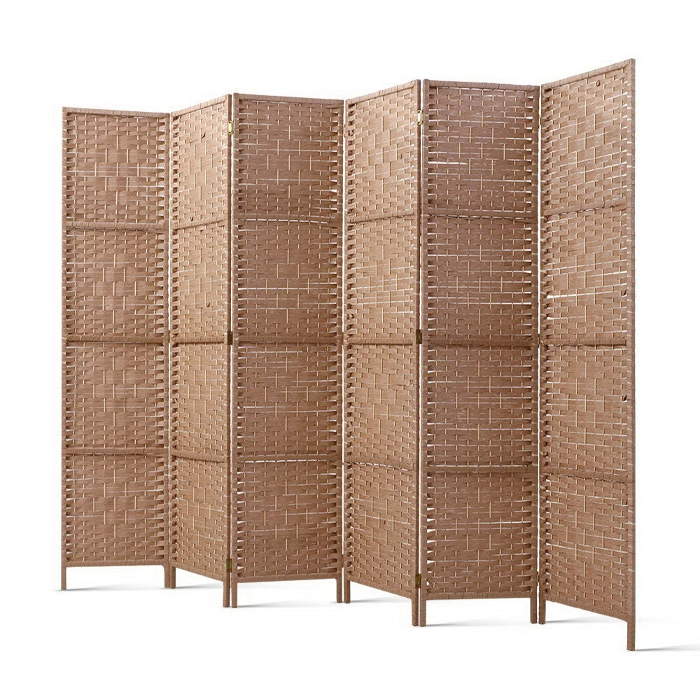 Artiss 6-Panel Woven Privacy Room Divider