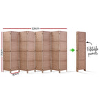 Artiss Woven 8-Panel Room Divider Screen