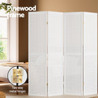 Artiss 4 Panel White Room Divider Screen