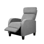 Artiss Grey Fabric Reclining Armchair for Ultimate Comfort and Style
