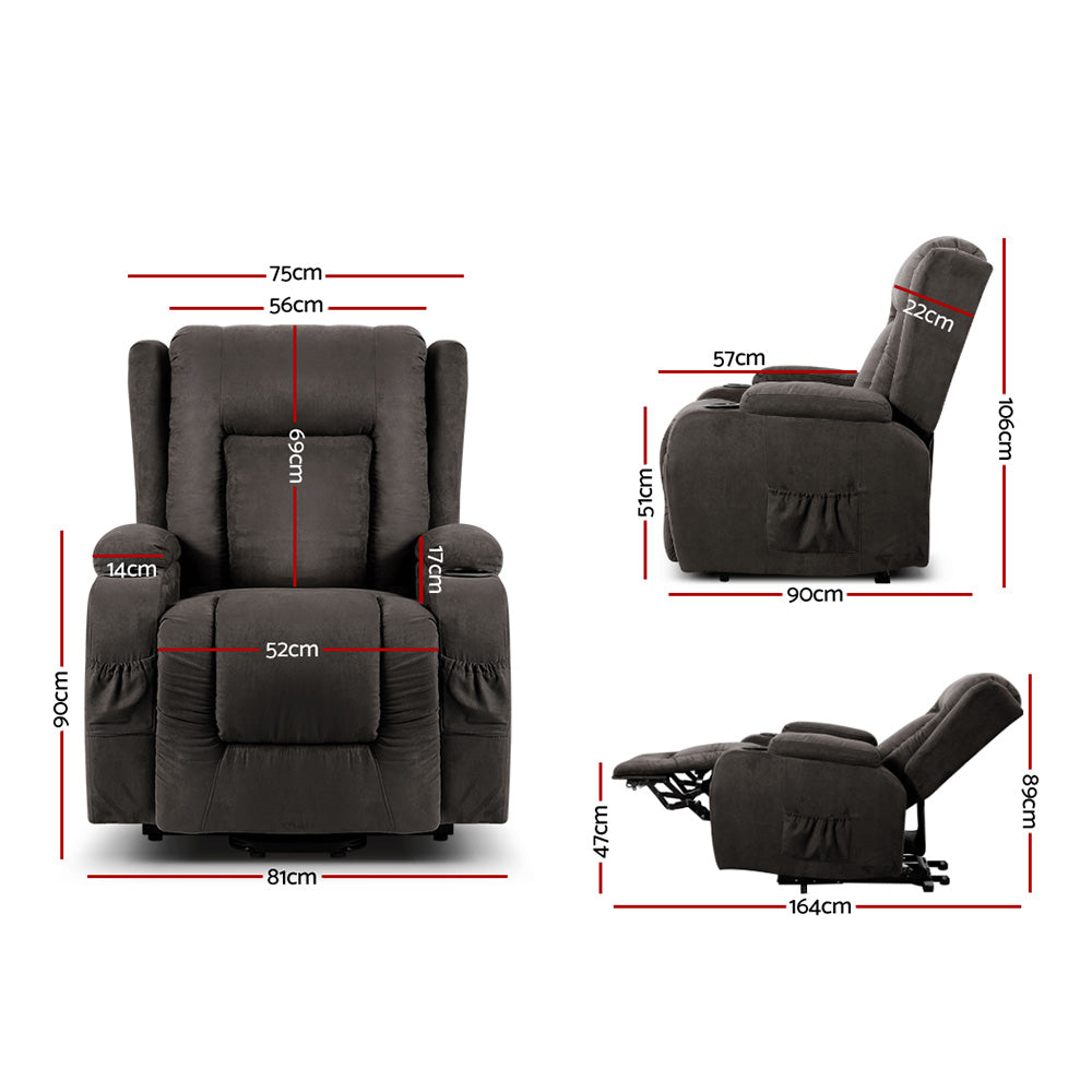 Artiss Luxury Heated Massage Recliner Chair