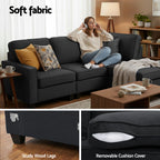 Artiss Modular Sofa Chaise Set 4-seater Dark Grey