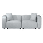 Artiss Modern Grey 2-Seater Sofa Chaise