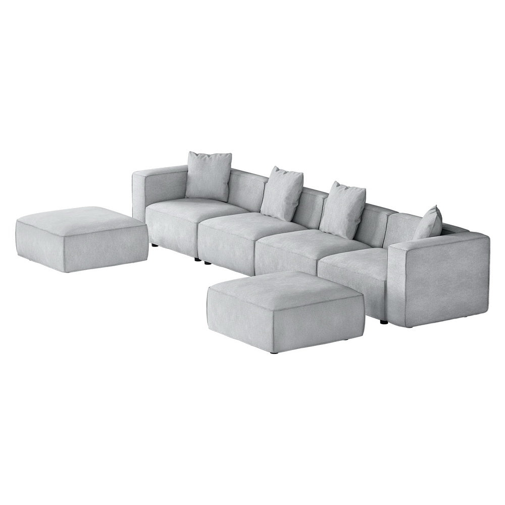Artiss 6-Seater Modular Sofa Chaise Set