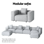 Artiss 6-Seater Modular Sofa Chaise Set