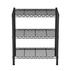 Adjustable 3-Tier Steel Shelving Unit