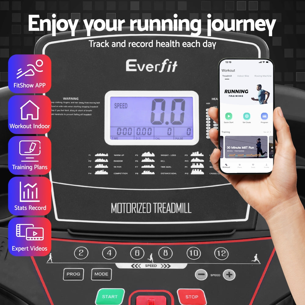 Everfit Electric Treadmill with Sit Up Bar