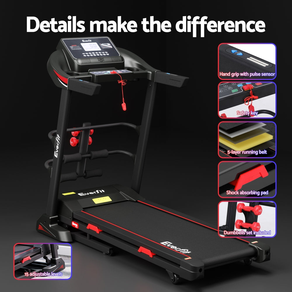 Everfit Electric Treadmill with Sit Up Bar