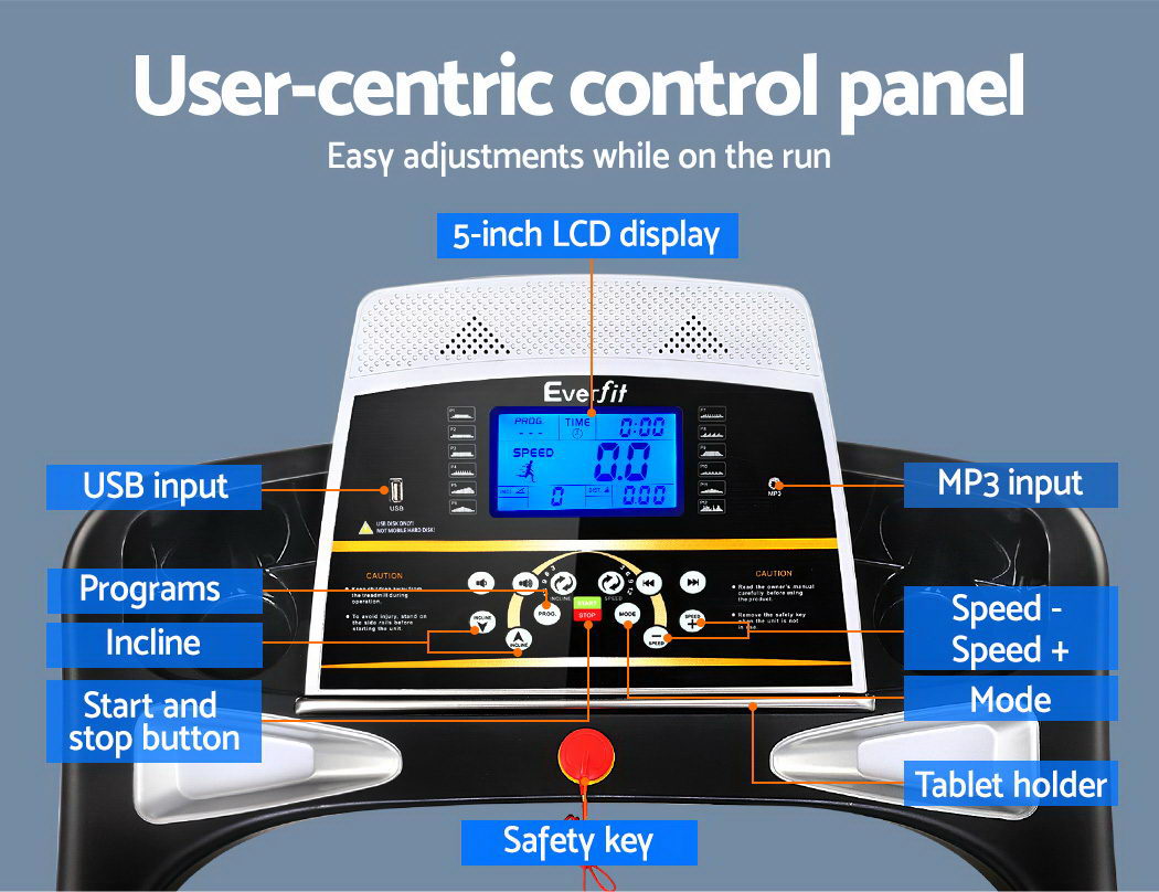 Everfit Electric Treadmill with Massage Feature