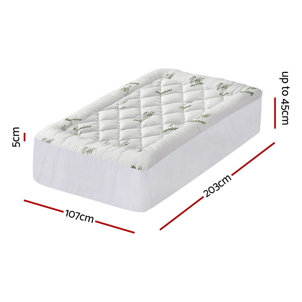 Giselle 5cm Bamboo Pillowtop Mattress Topper