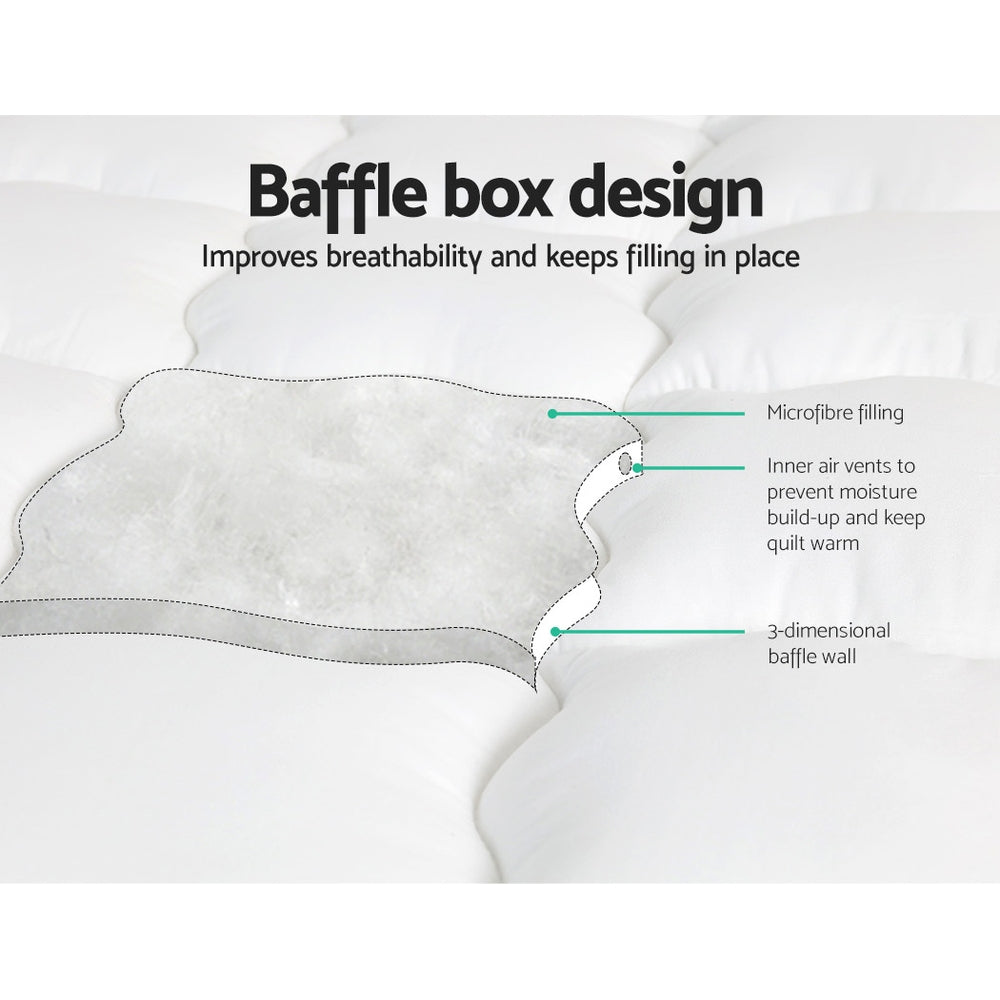 Giselle Bedding Premium Pillowtop Mattress Topper