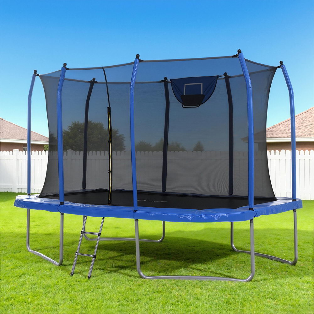 Everfit 12FT Rectangle Trampoline with Basketball Set