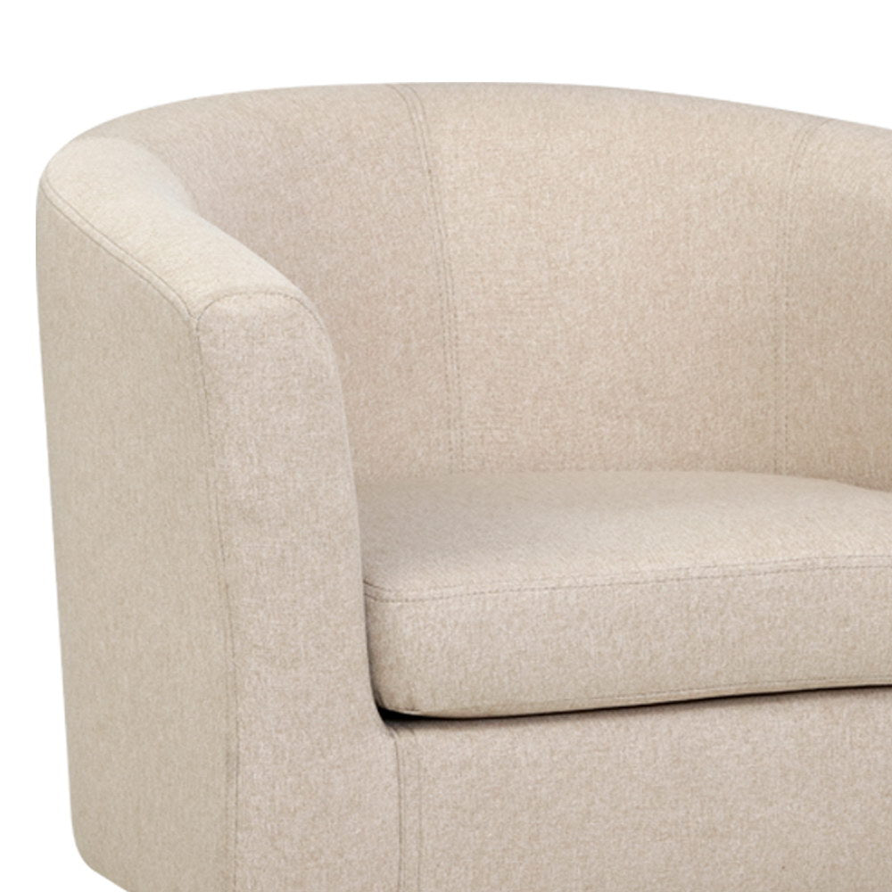 Artiss Abby Beige Tub Chair - Modern Comfort with Timeless Design