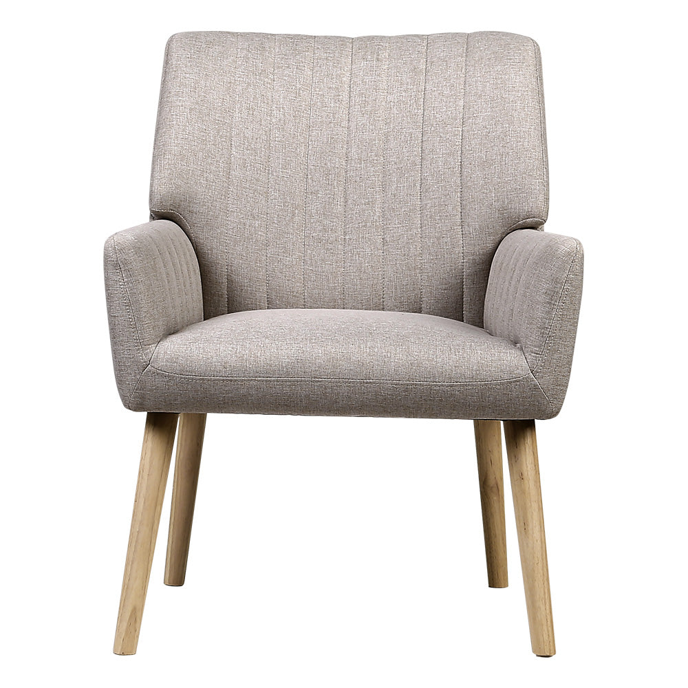 Artiss Sebastini Beige Fabric Armchair