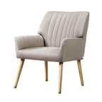 Artiss Sebastini Beige Fabric Armchair