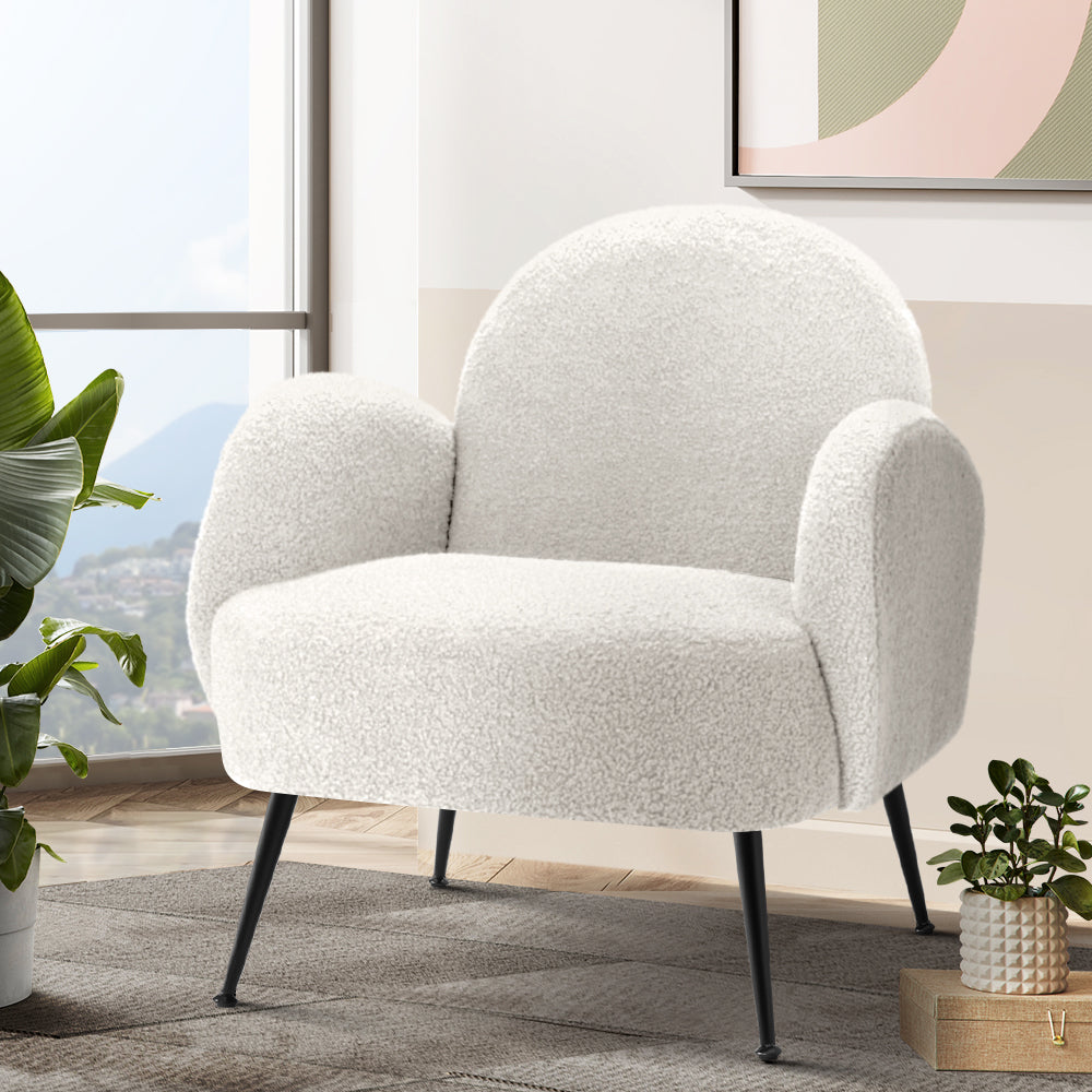 Artiss Hanes Boucle Armchair - Luxurious Comfort in Various Colors