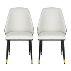 Artiss Beige and Black Dining Chairs Set