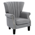 Artiss Andrew Wingback Armchair in Grey