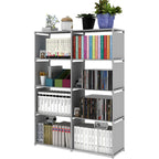 Elegant 8-Grid Storage Rack Organizer