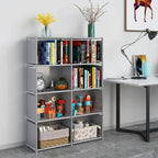 Elegant 8-Grid Storage Rack Organizer