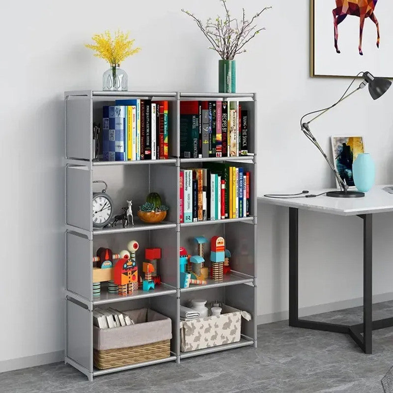 Elegant 8-Grid Storage Rack Organizer