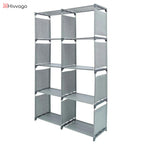 Elegant 8-Grid Storage Rack Organizer
