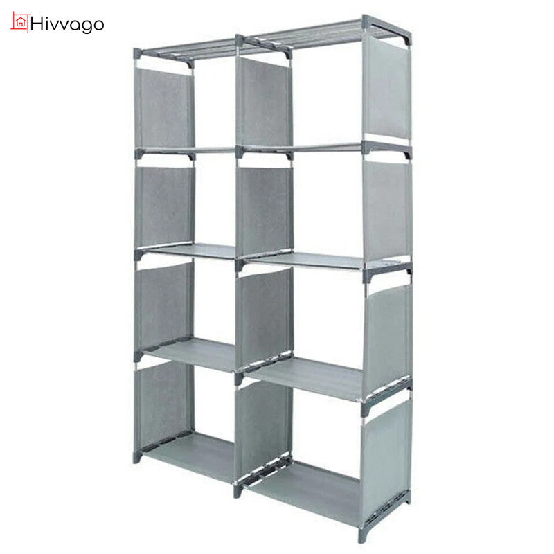 Elegant 8-Grid Storage Rack Organizer