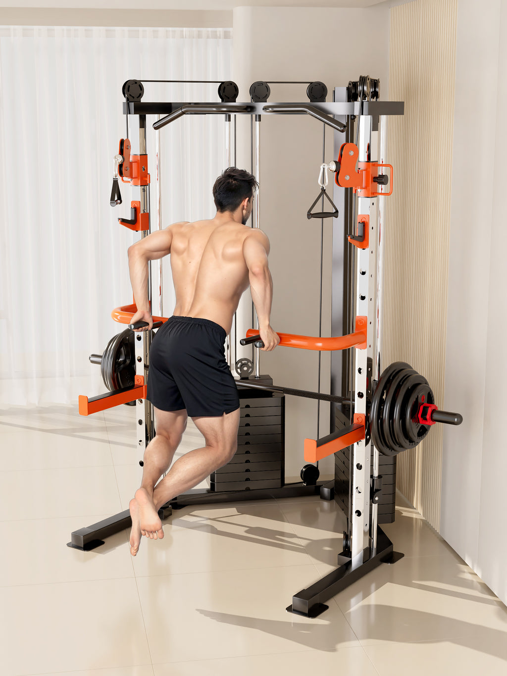 SmartFit C3 Max Multi-Functional Trainer Machine Ultimate home gym solution for all exercises.
