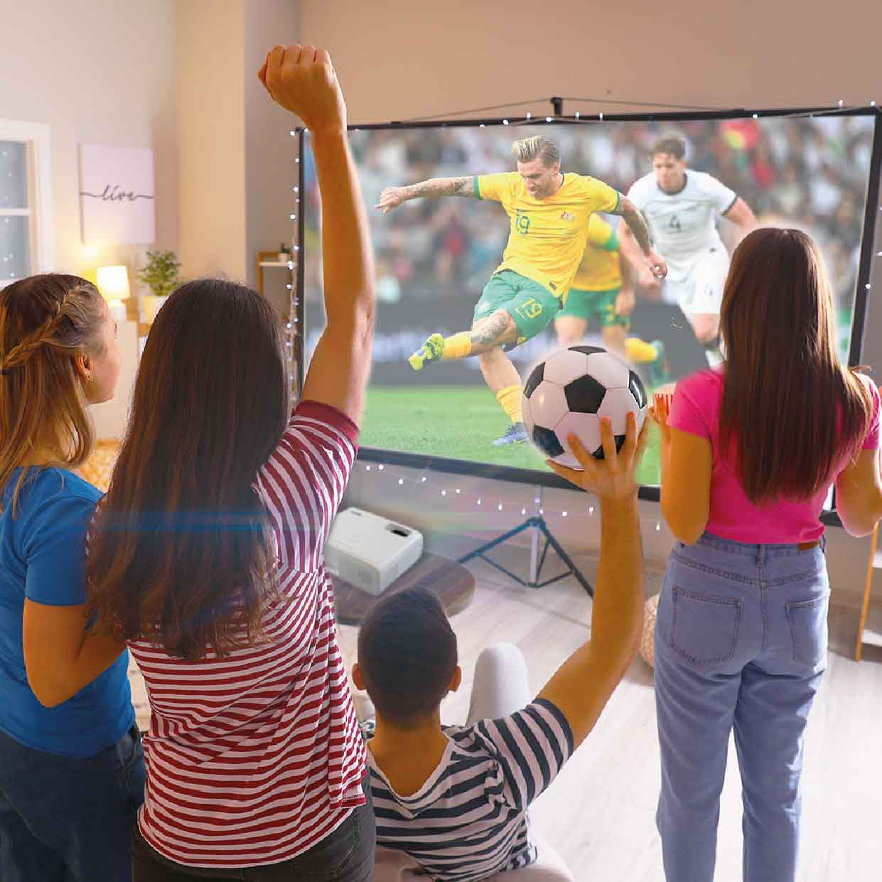 Laser 220 Series Bluetooth Projector with Screen