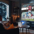 Laser Cube 1080p Android Projector with 120in Screen